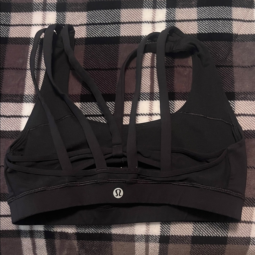lululemon athletica Charcoal Strappy Sports Bra